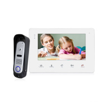 Factory price built in IR CUT acrylic door intercom 7 inch video door phone multi function with memory apartment door bell